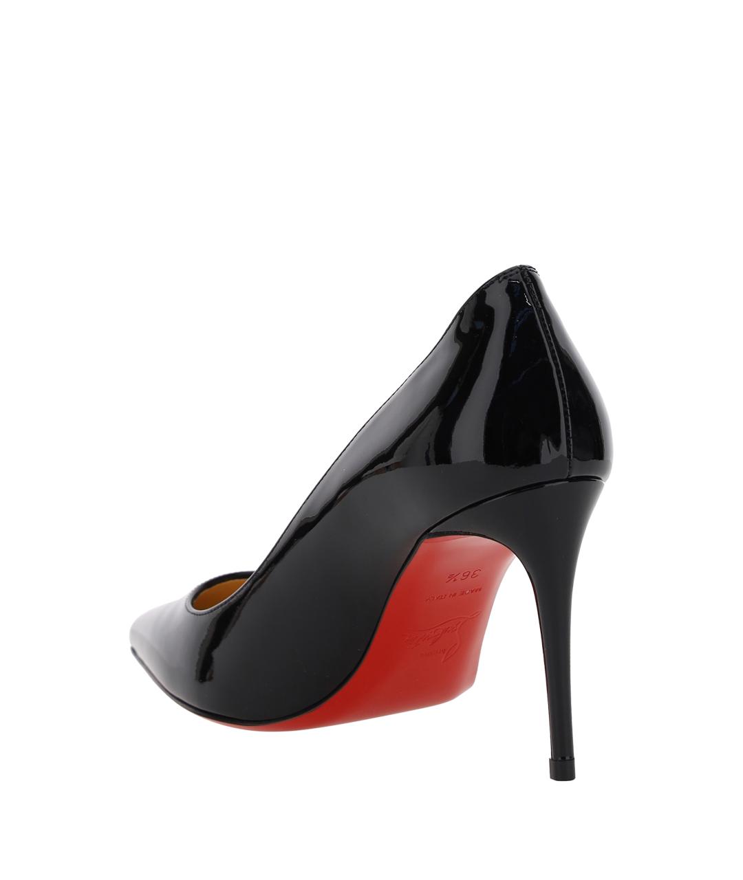 CHRISTIAN LOUBOUTIN Черные кожаные туфли, фото 3