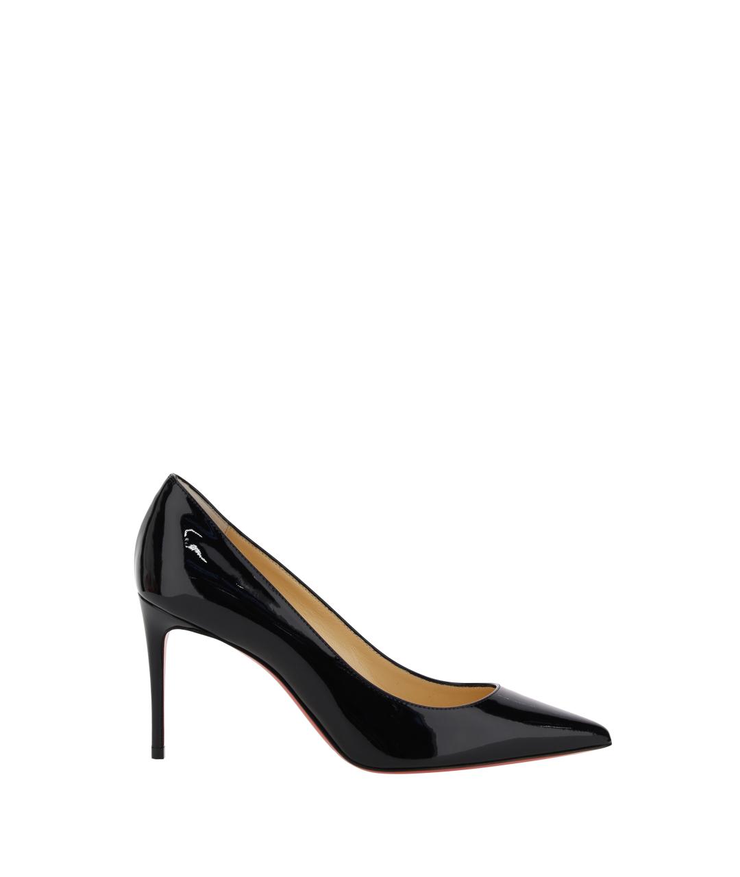 CHRISTIAN LOUBOUTIN Черные кожаные туфли, фото 1