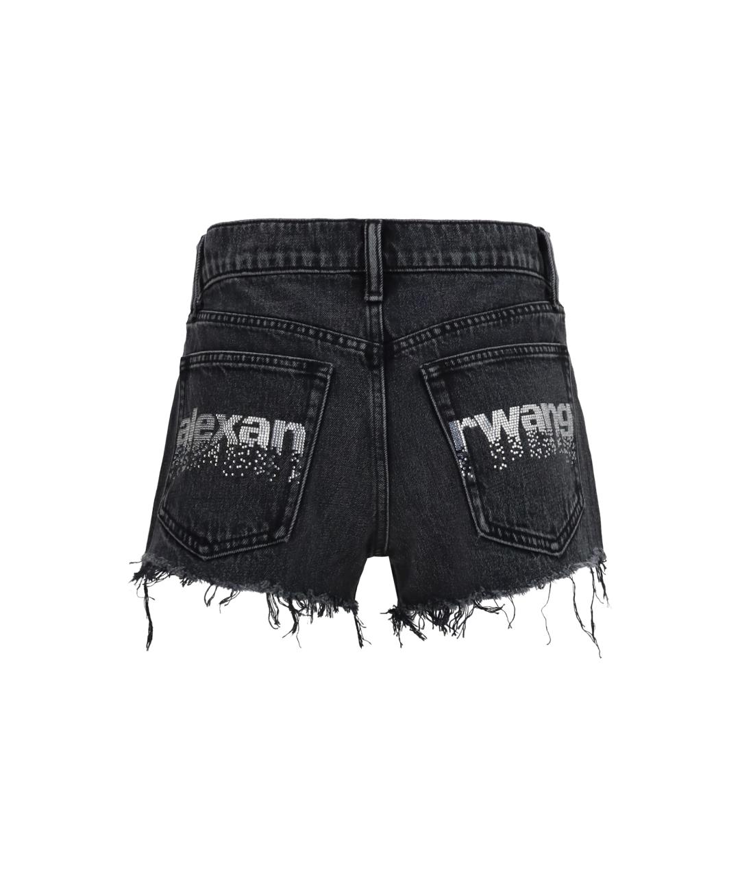 ALEXANDER WANG Черные хлопковые шорты, фото 2