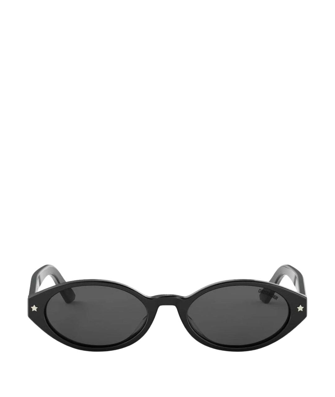 CHRISTIAN DIOR Черные пластиковые солнцезащитные очки, фото 1