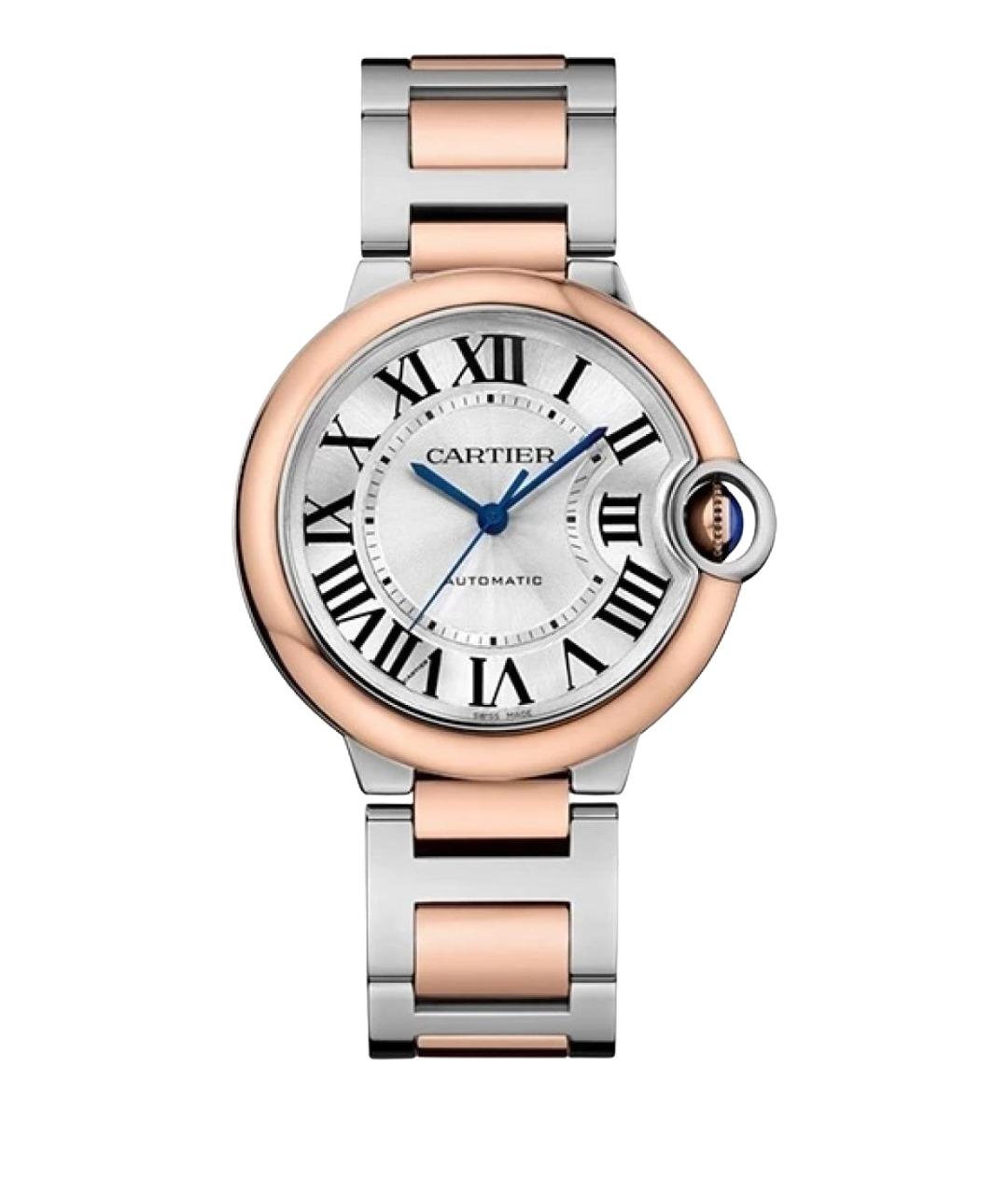 CARTIER Белые часы из розового золота, фото 1