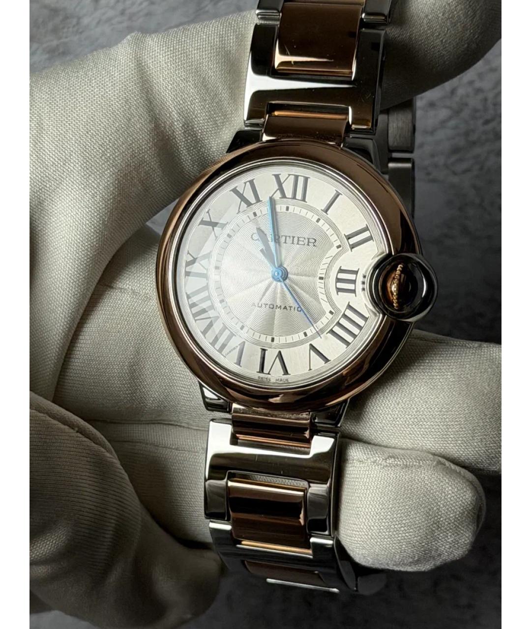 CARTIER Белые часы из розового золота, фото 2