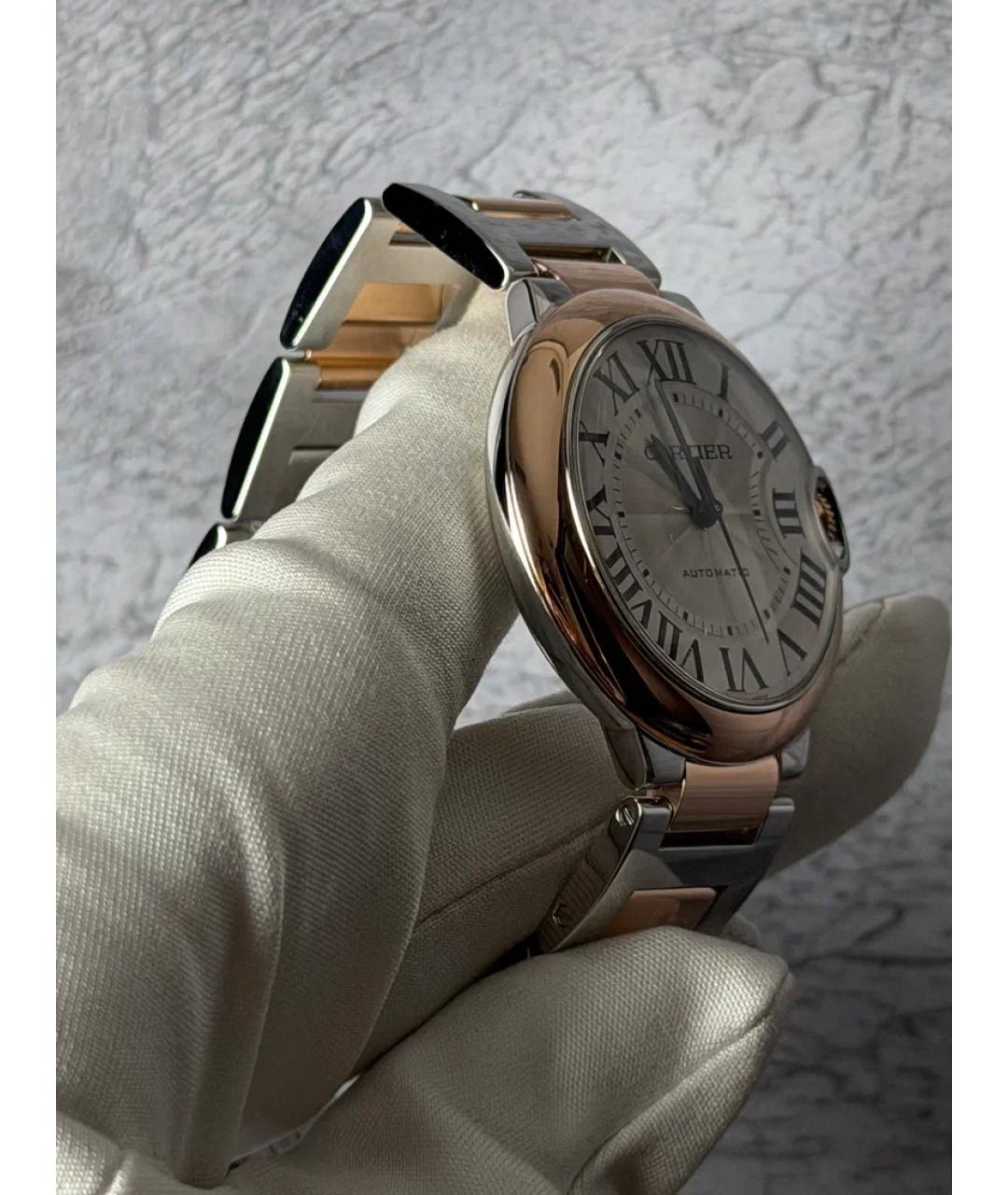 CARTIER Белые часы из розового золота, фото 4