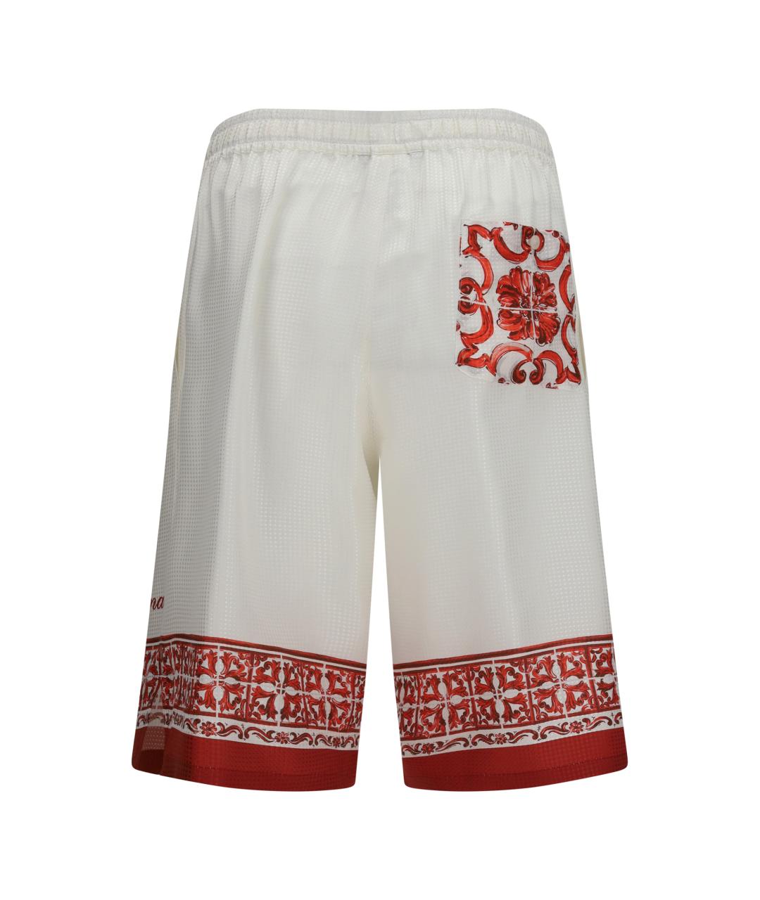 DOLCE&GABBANA Мульти шелковые шорты, фото 2