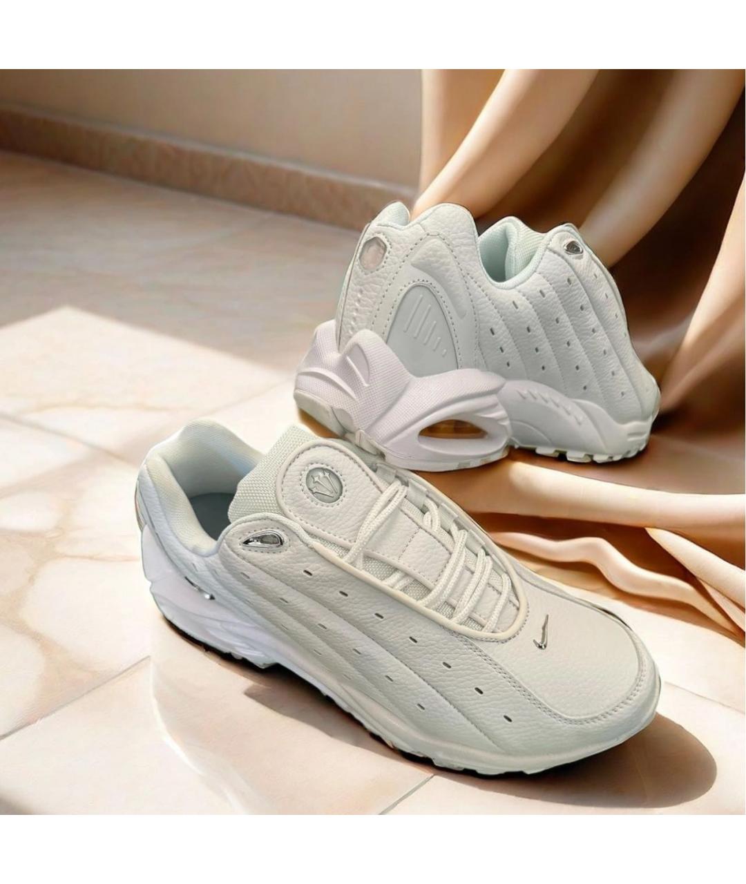 NIKE Белые кожаные низкие кроссовки / кеды, фото 6