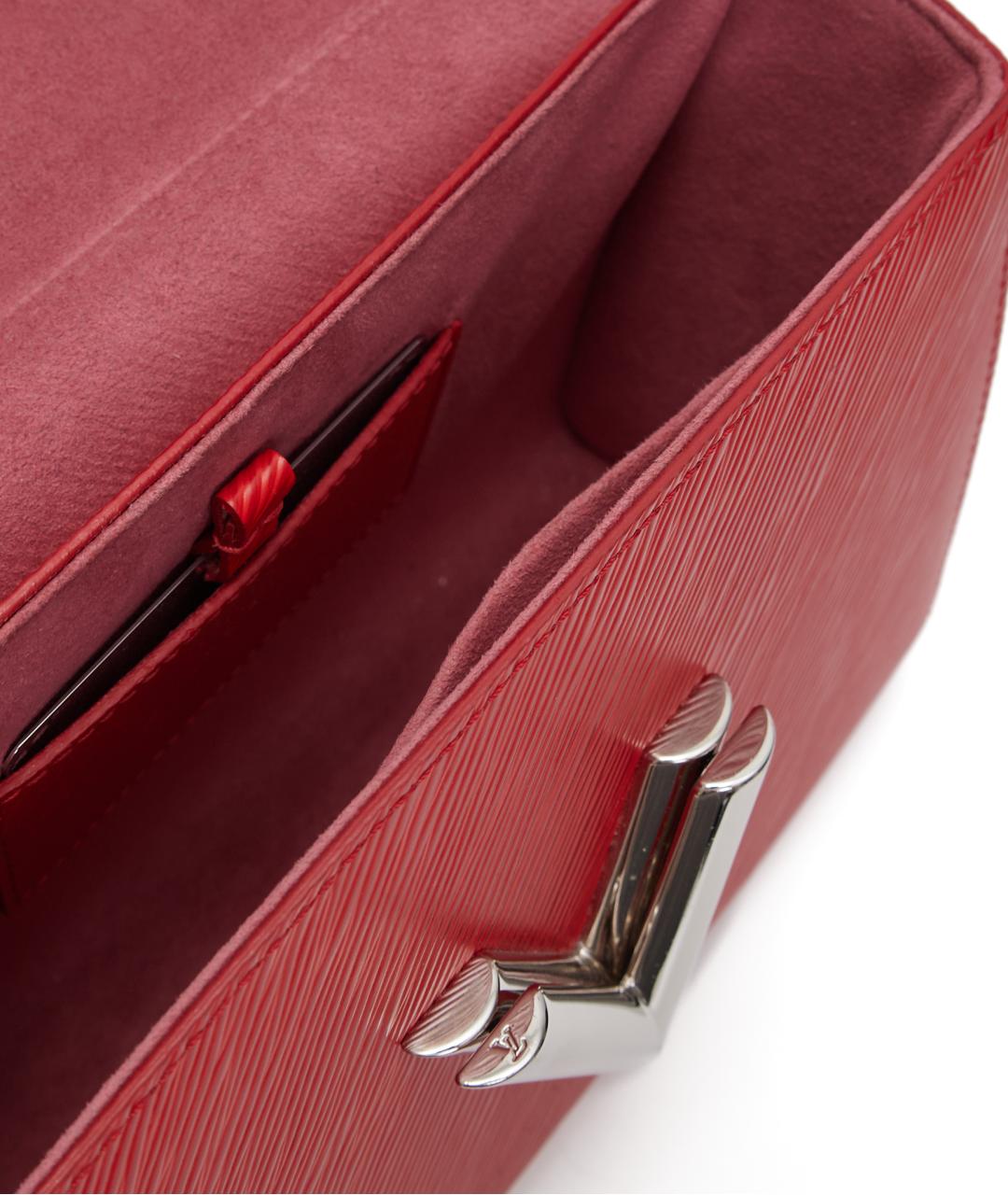 LOUIS VUITTON Красная кожаная сумка через плечо, фото 6