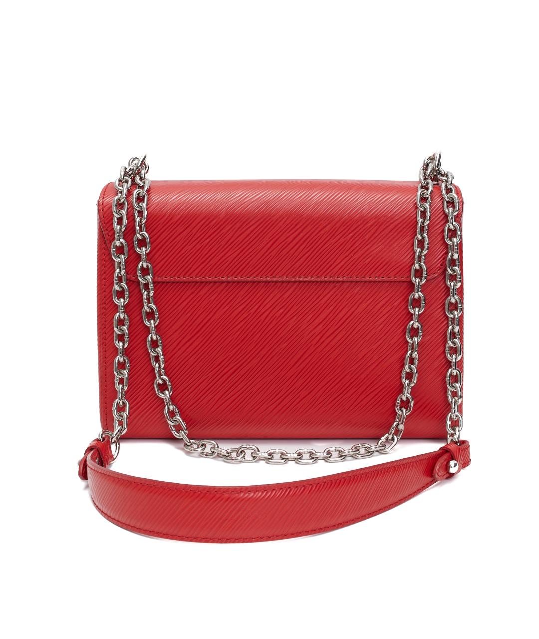 LOUIS VUITTON Красная кожаная сумка через плечо, фото 3