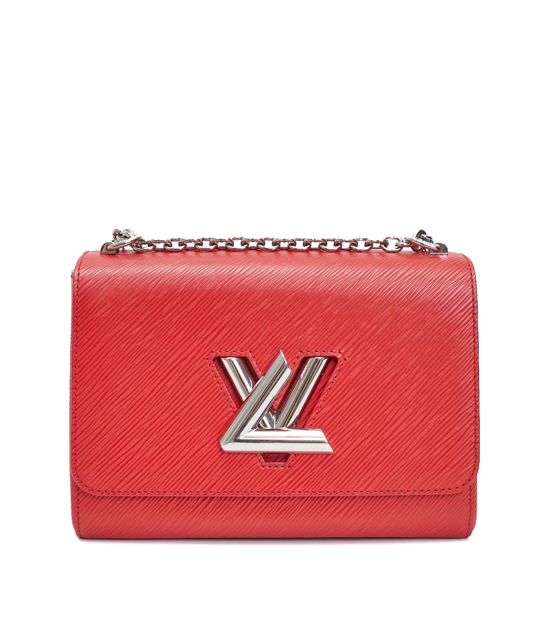 LOUIS VUITTON Красная кожаная сумка через плечо, фото 8