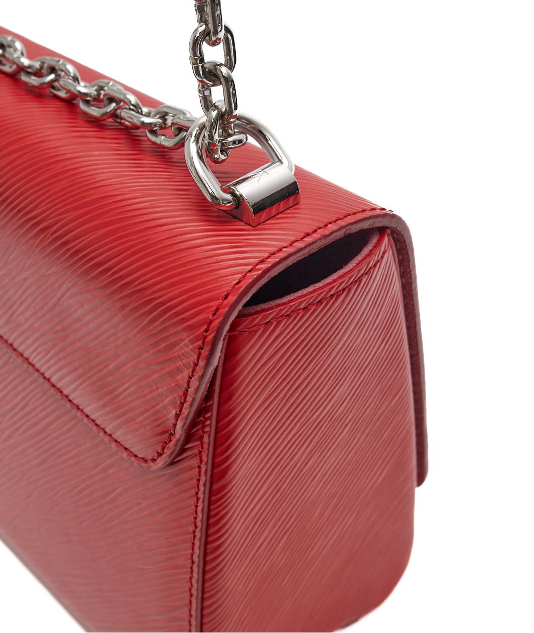 LOUIS VUITTON Красная кожаная сумка через плечо, фото 4