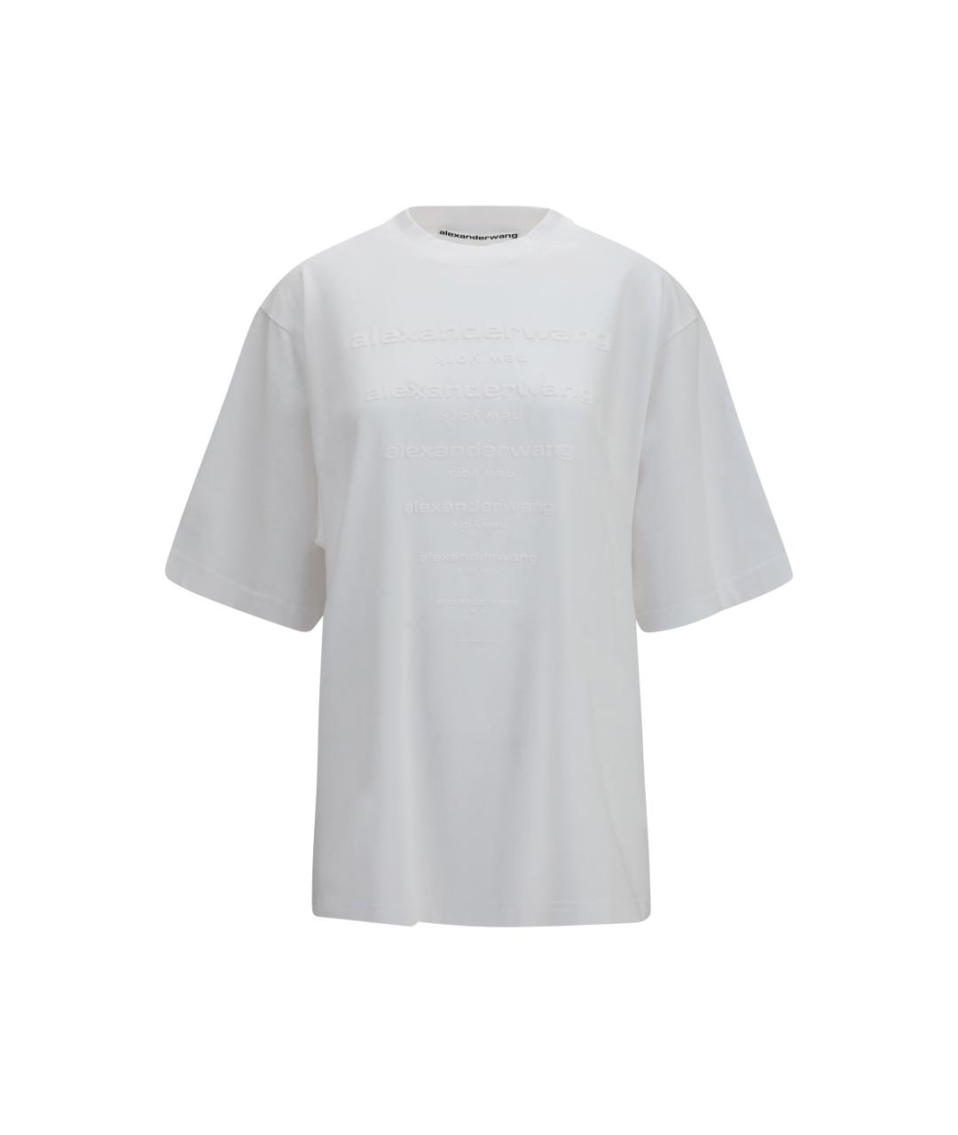 ALEXANDER WANG Белая хлопковая футболка, фото 1