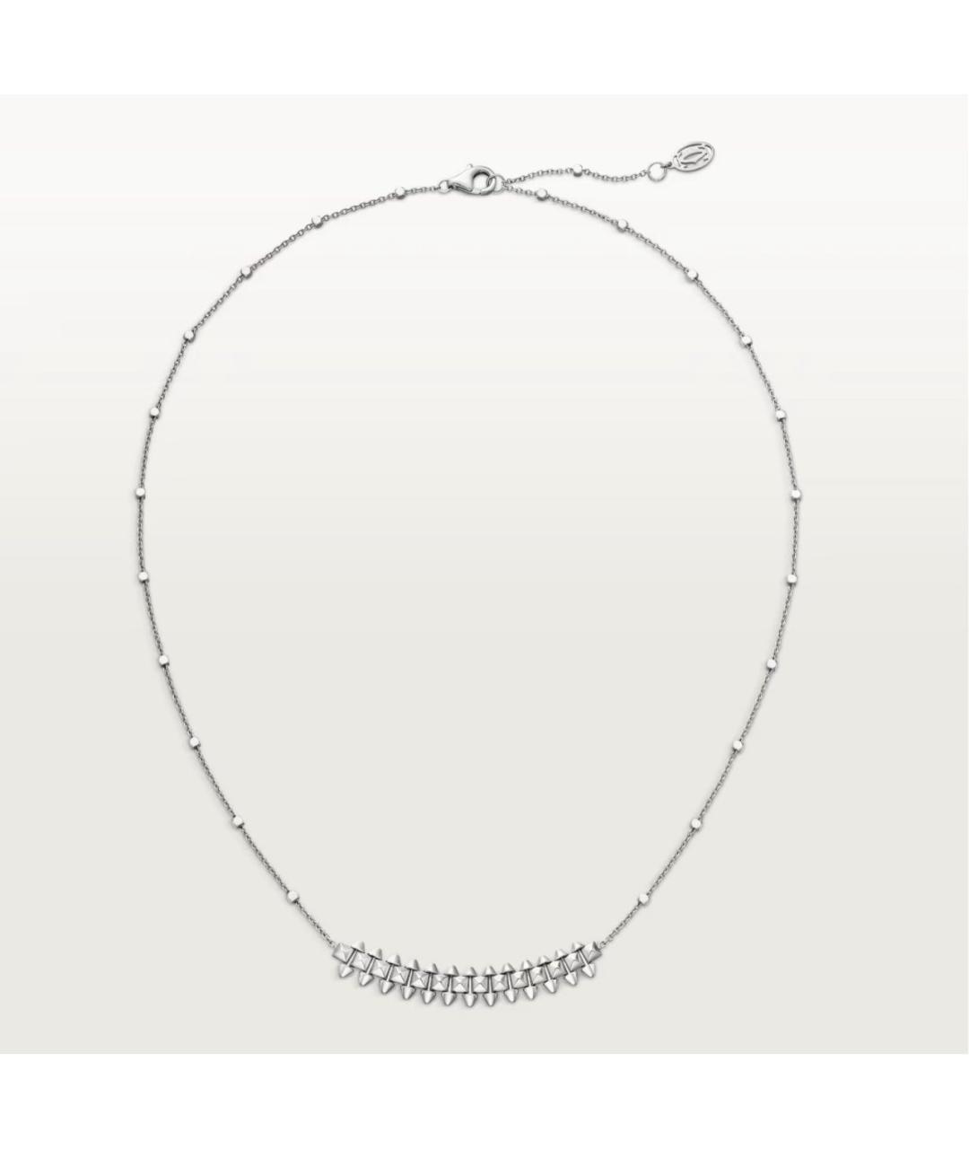 CARTIER Серебряное колье из белого золота, фото 6