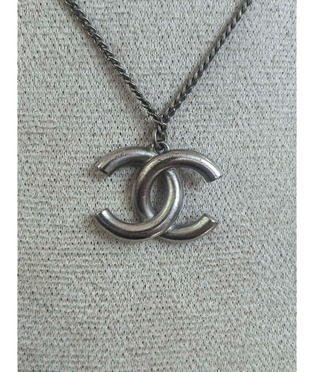 CHANEL Синяя металлическая подвеска, фото 2