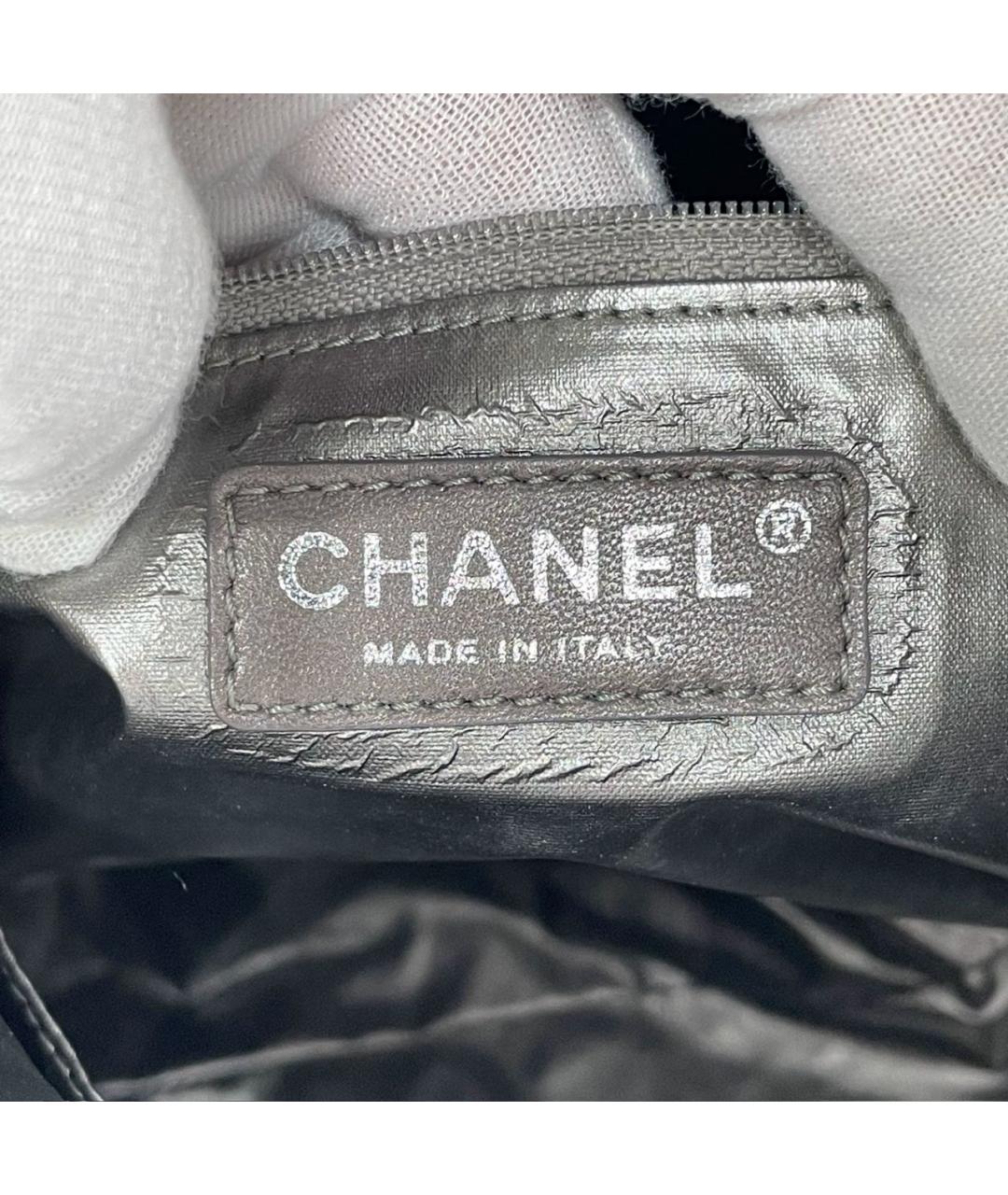 CHANEL Белая кожаная сумка через плечо, фото 3