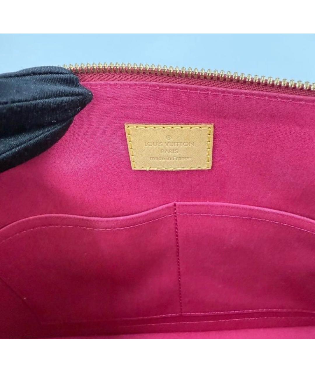 LOUIS VUITTON Красная сумка с короткими ручками из лакированной кожи, фото 8