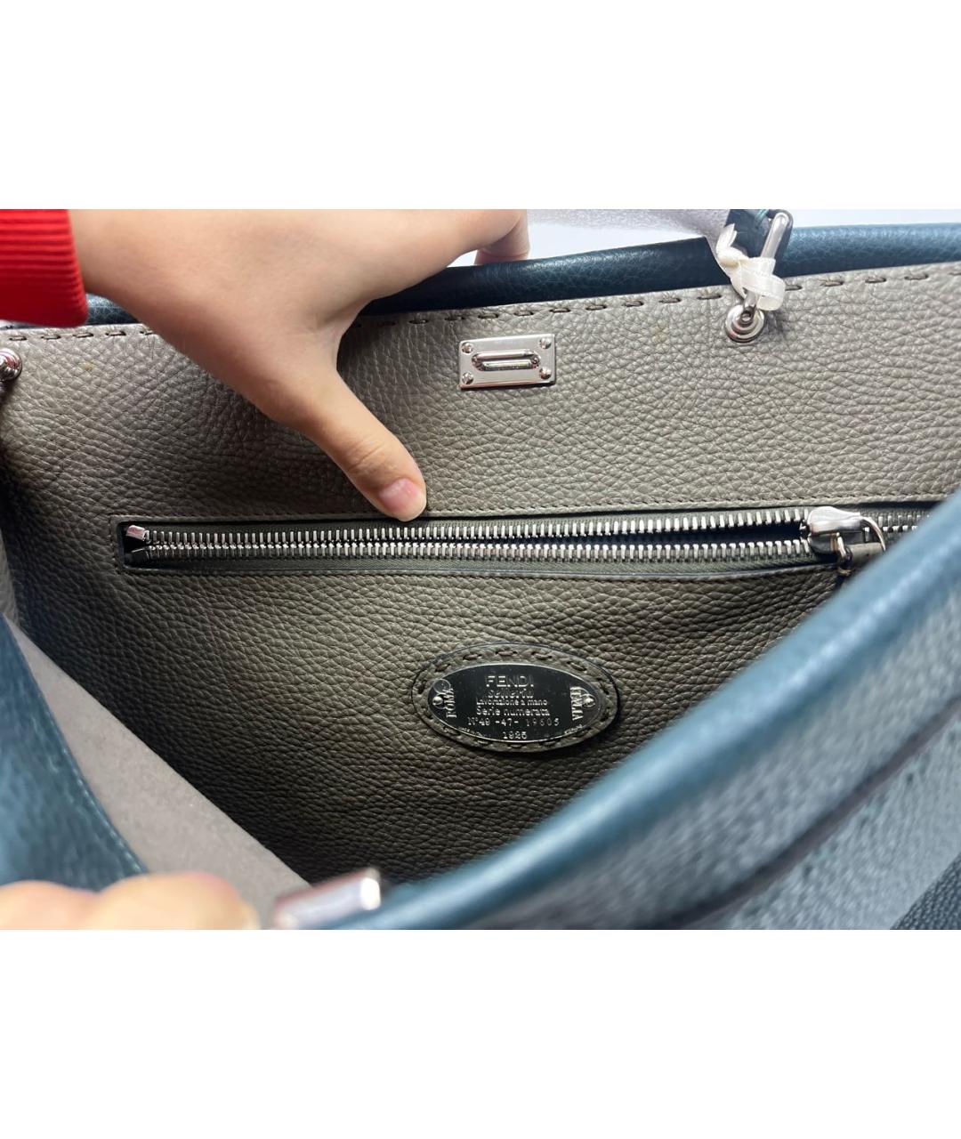 FENDI Кожаная сумка на плечо, фото 7