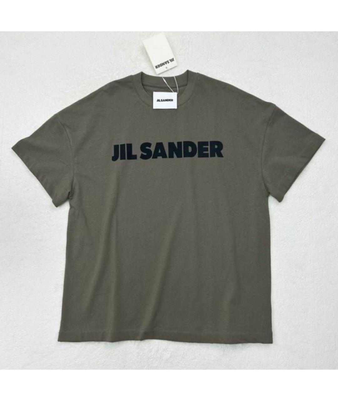JIL SANDER Хаки футболка, фото 3