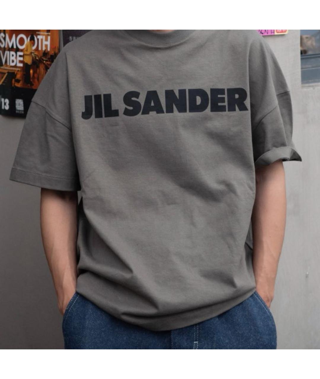 JIL SANDER Хаки футболка, фото 6
