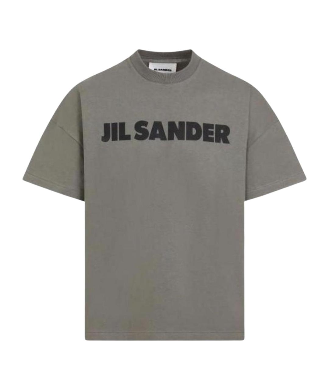 JIL SANDER Хаки футболка, фото 1