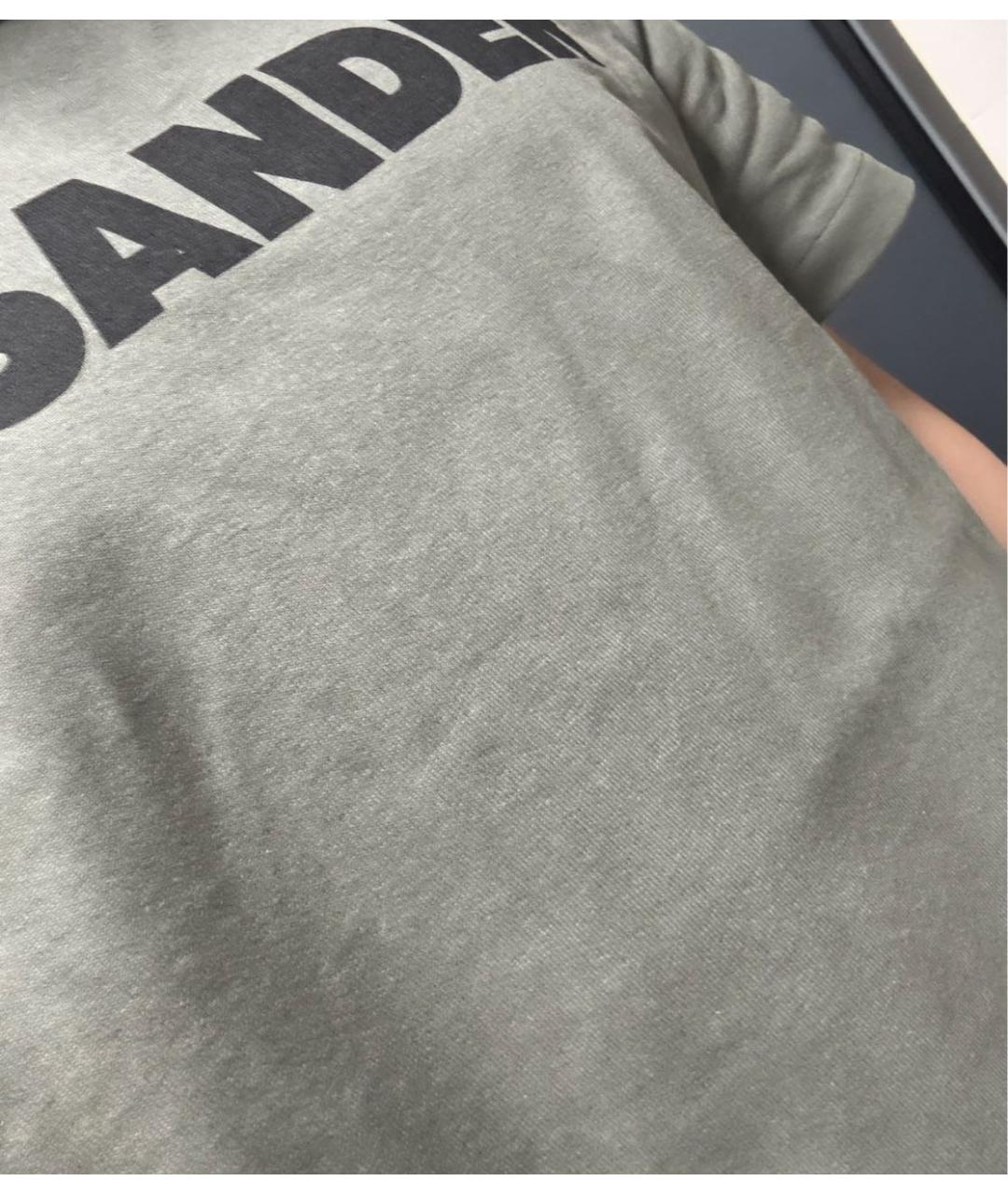 JIL SANDER Хаки футболка, фото 7