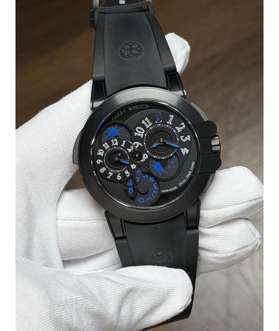 Harry Winston Черные часы, фото 2