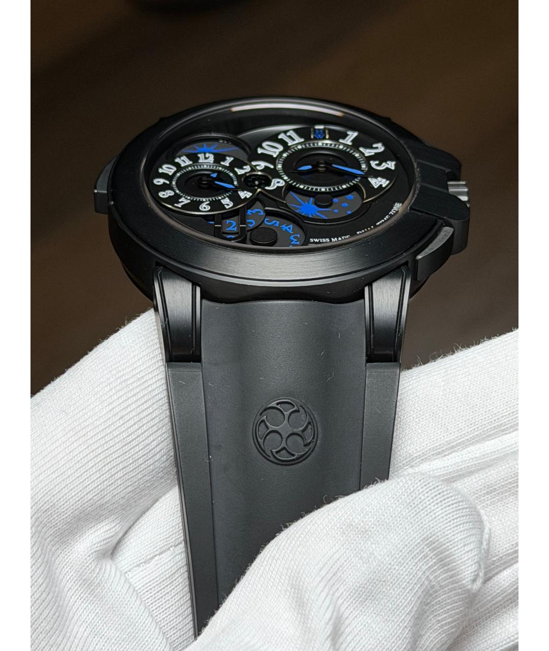 Harry Winston Черные часы, фото 7