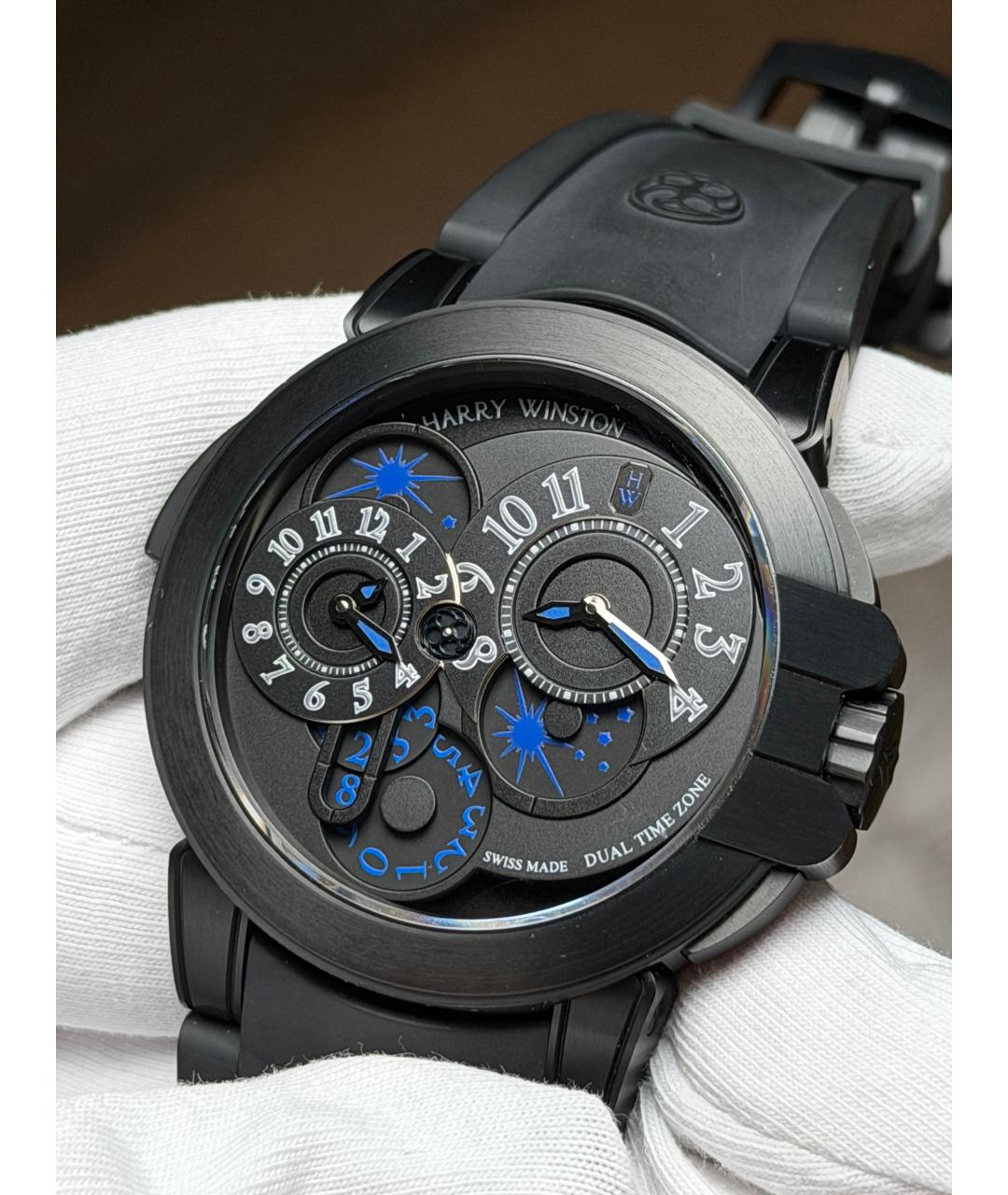 Harry Winston Черные часы, фото 4