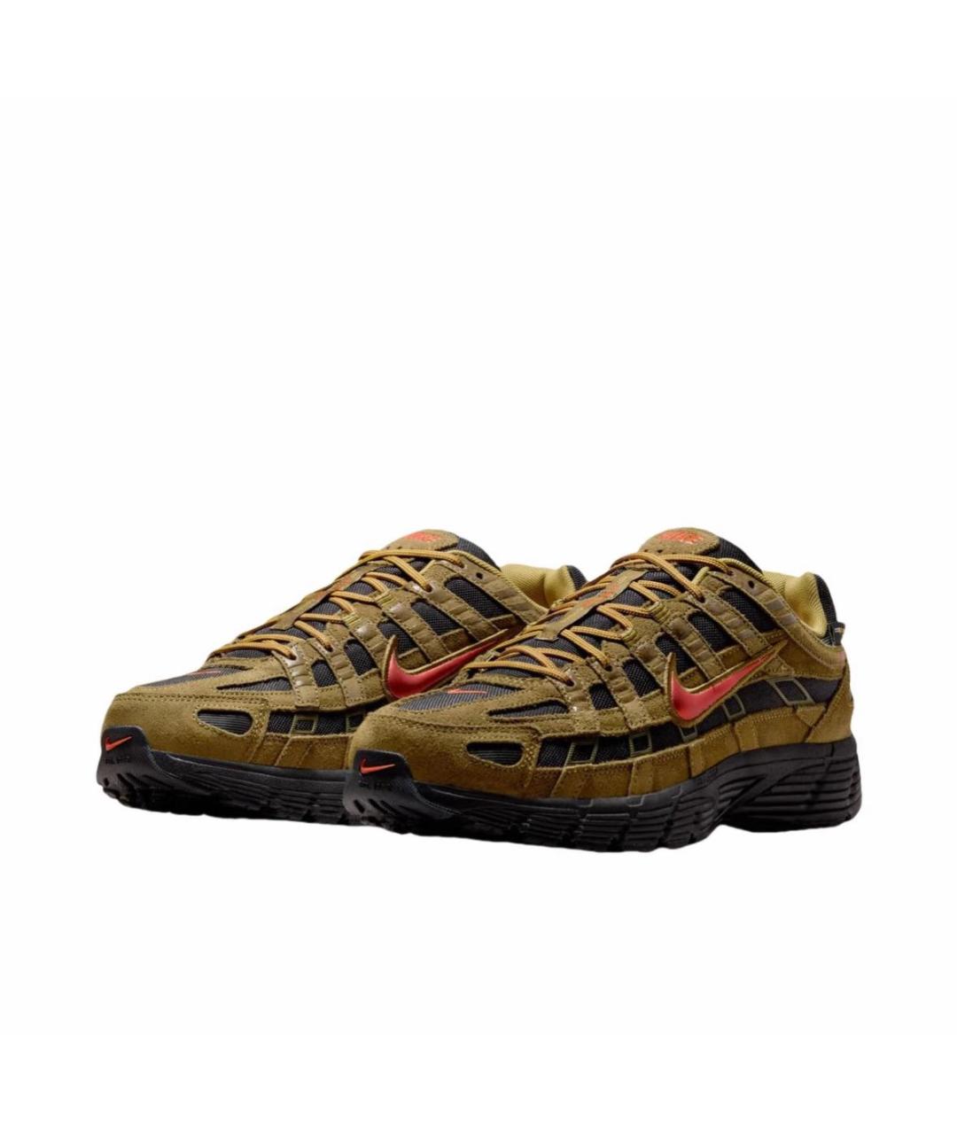 NIKE Хаки замшевые низкие кроссовки / кеды, фото 2