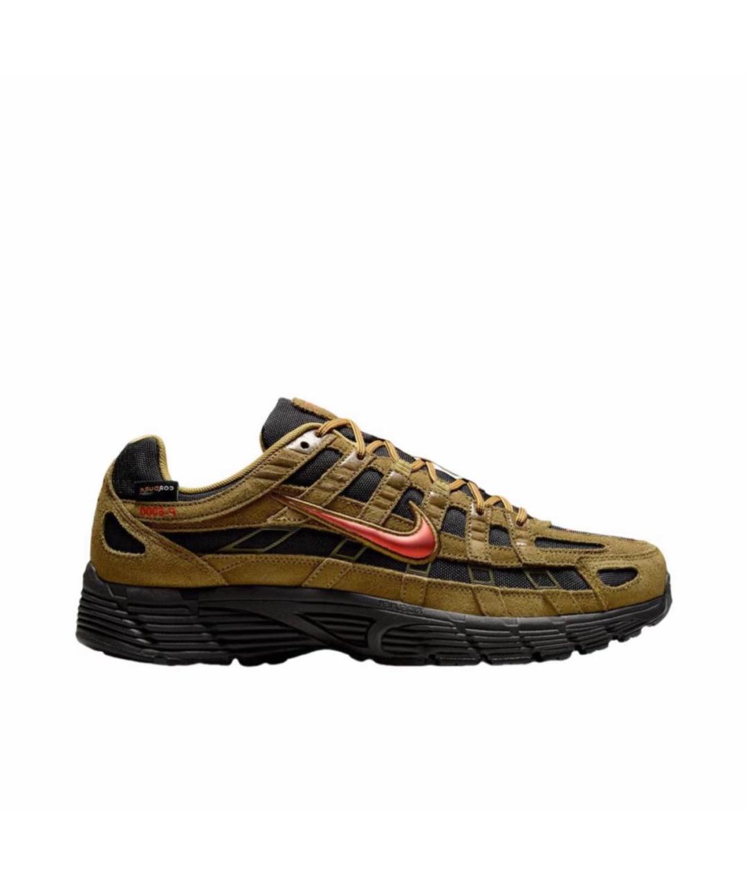 NIKE Хаки замшевые низкие кроссовки / кеды, фото 1