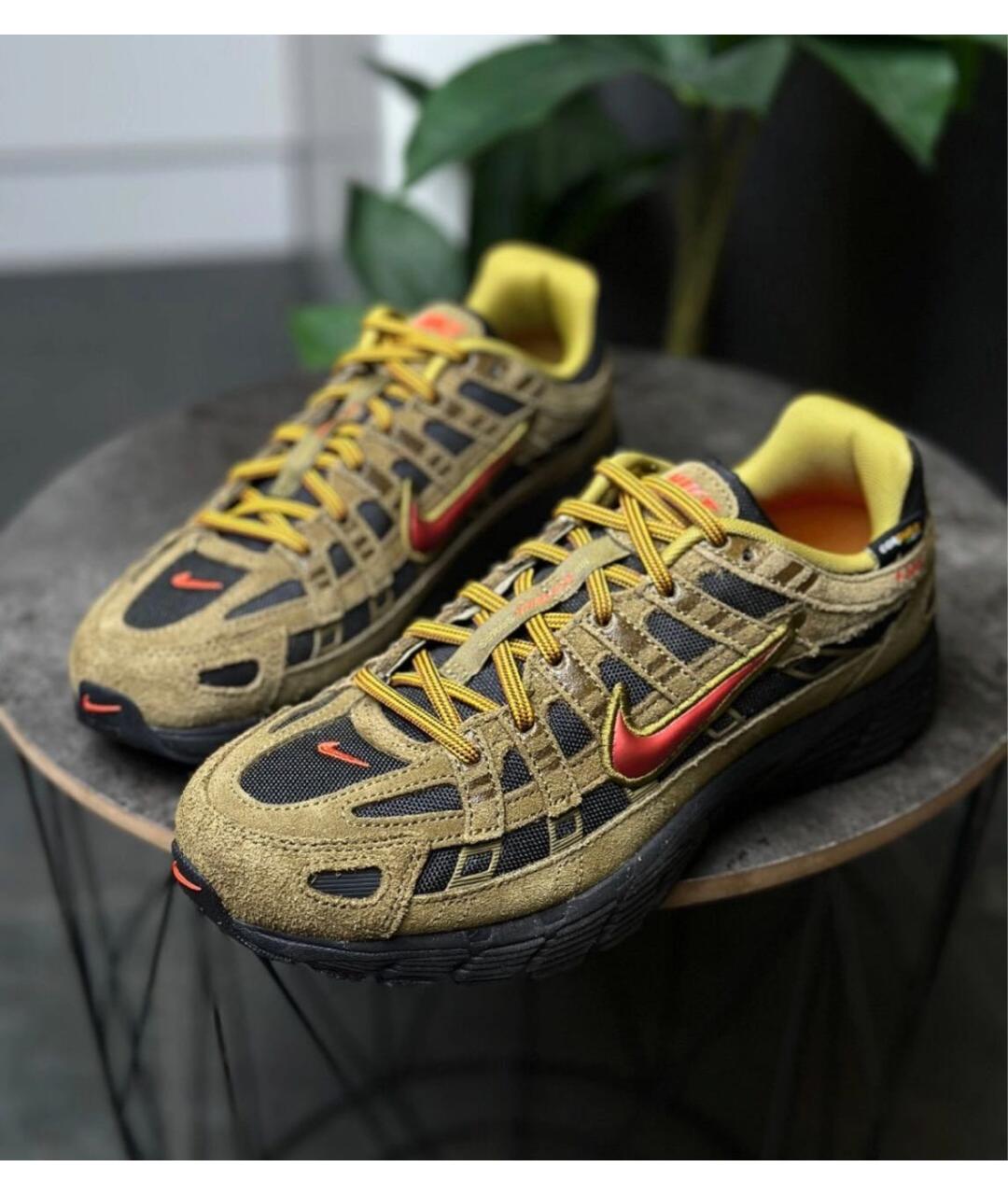 NIKE Хаки замшевые низкие кроссовки / кеды, фото 7