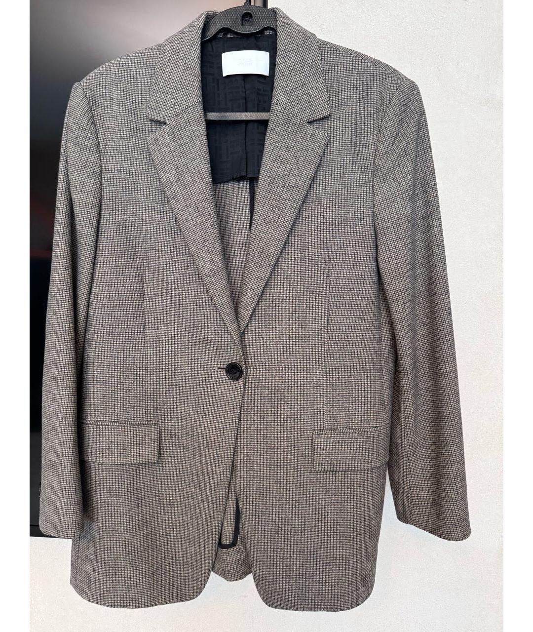 HUGO BOSS Коричневый шерстяной костюм с брюками, фото 9