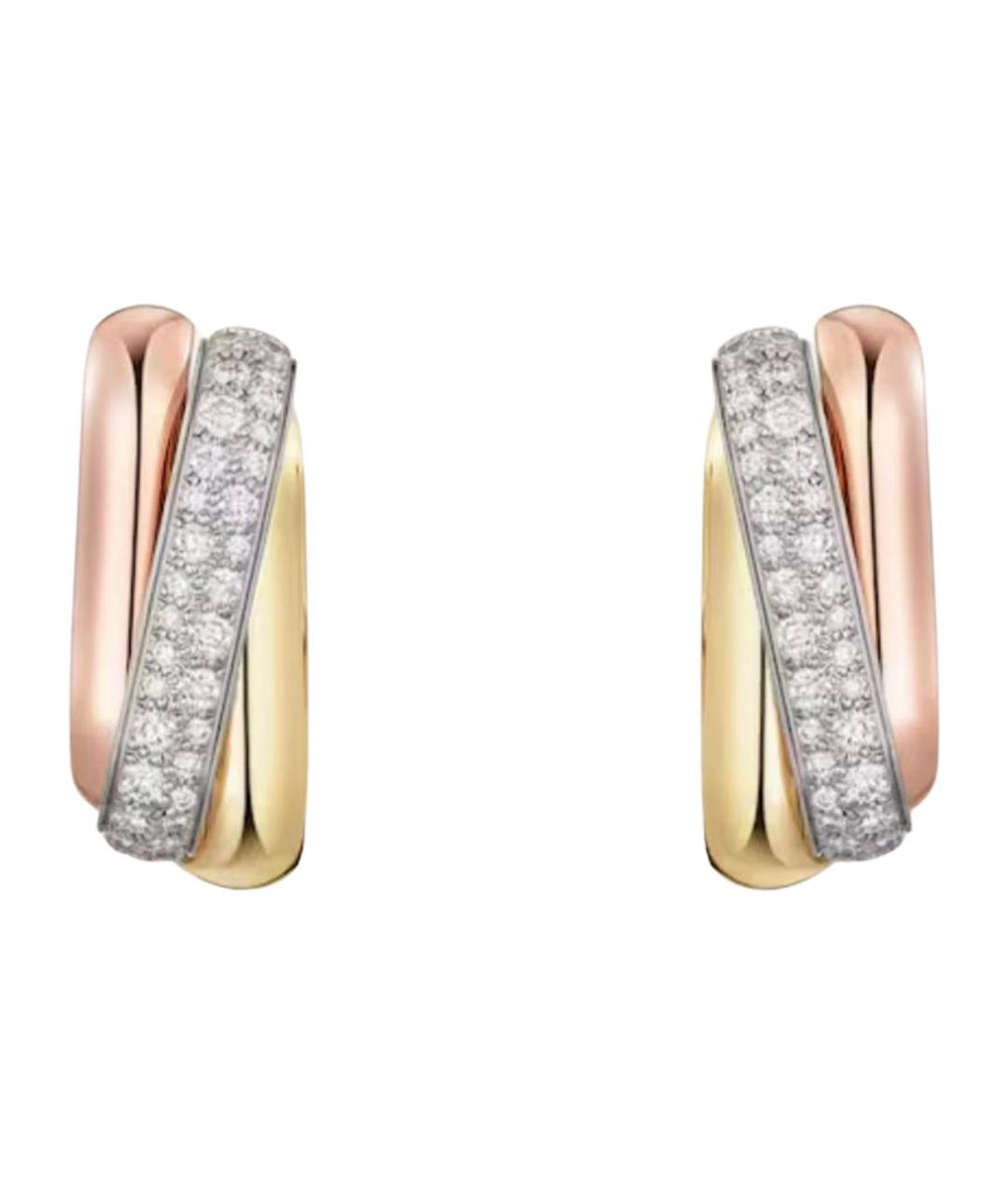 CARTIER Золотые серьги из желтого золота, фото 1