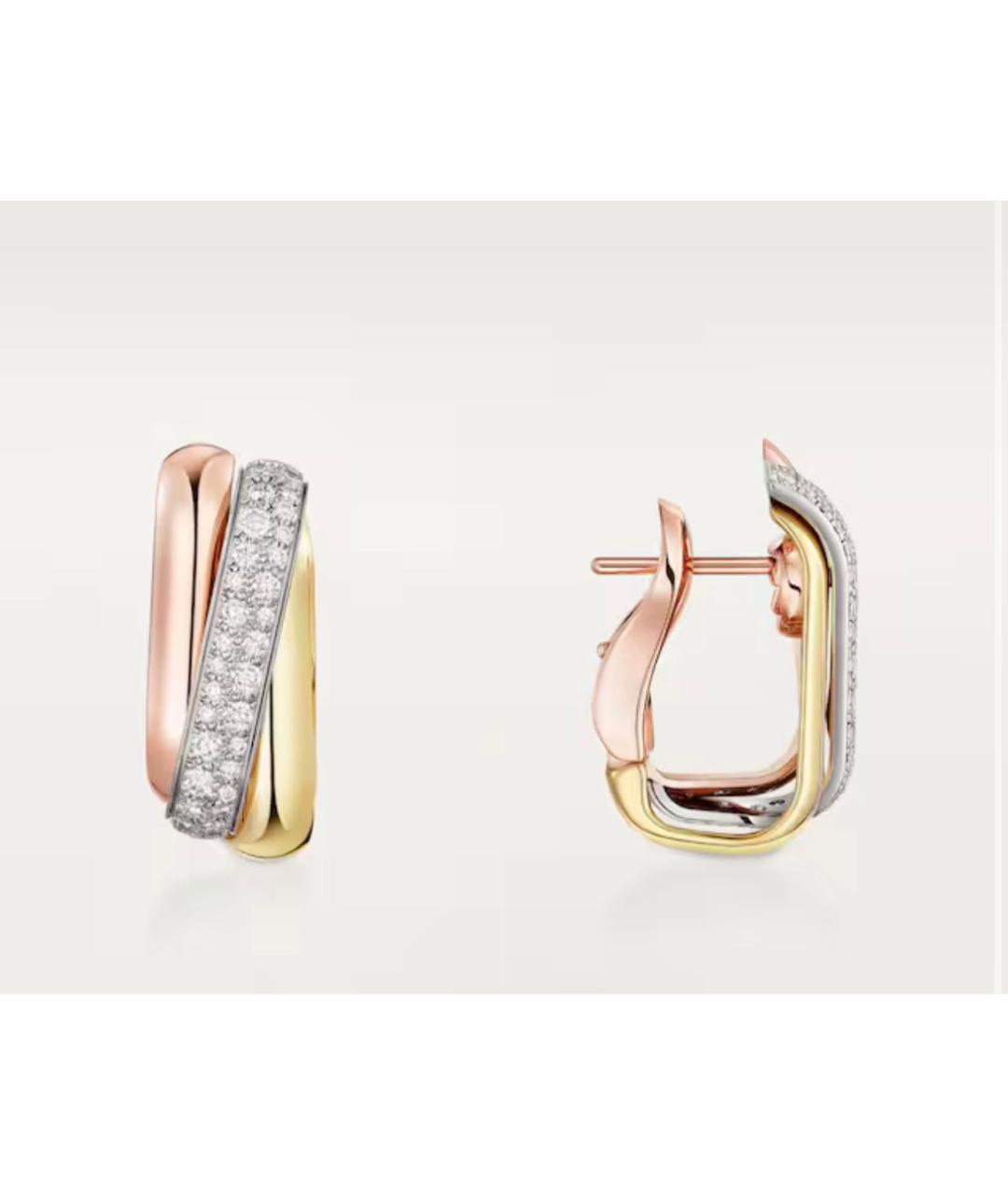 CARTIER Золотые серьги из желтого золота, фото 4