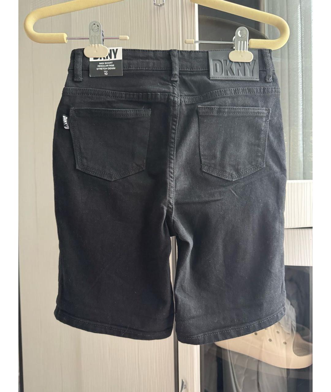 DKNY Черные хлопковые брюки и шорты, фото 2