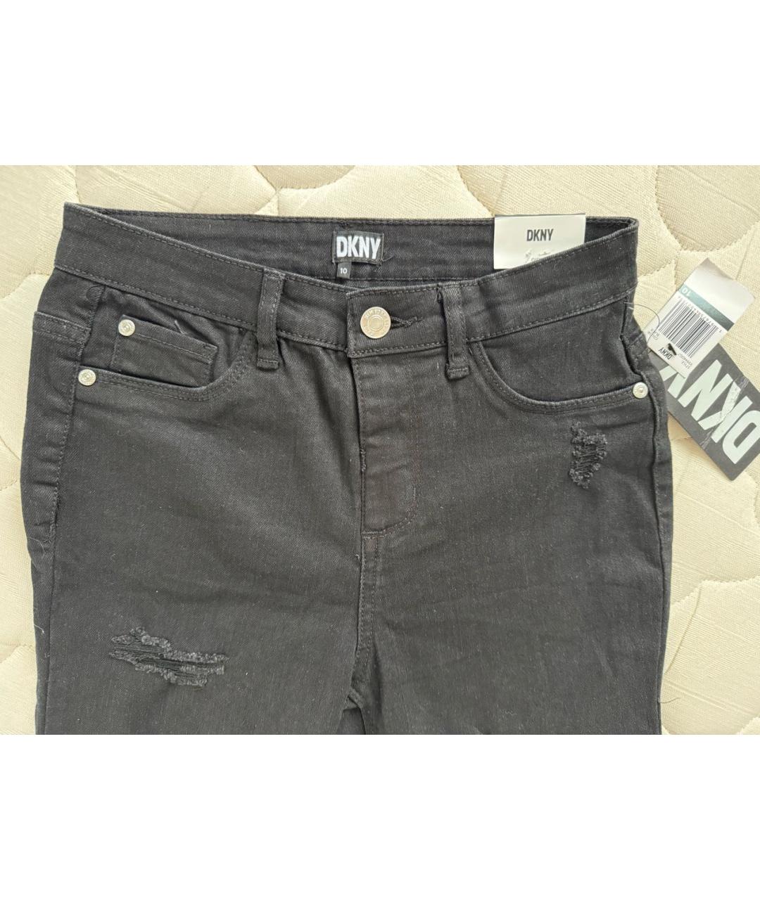 DKNY Черные хлопковые брюки и шорты, фото 3