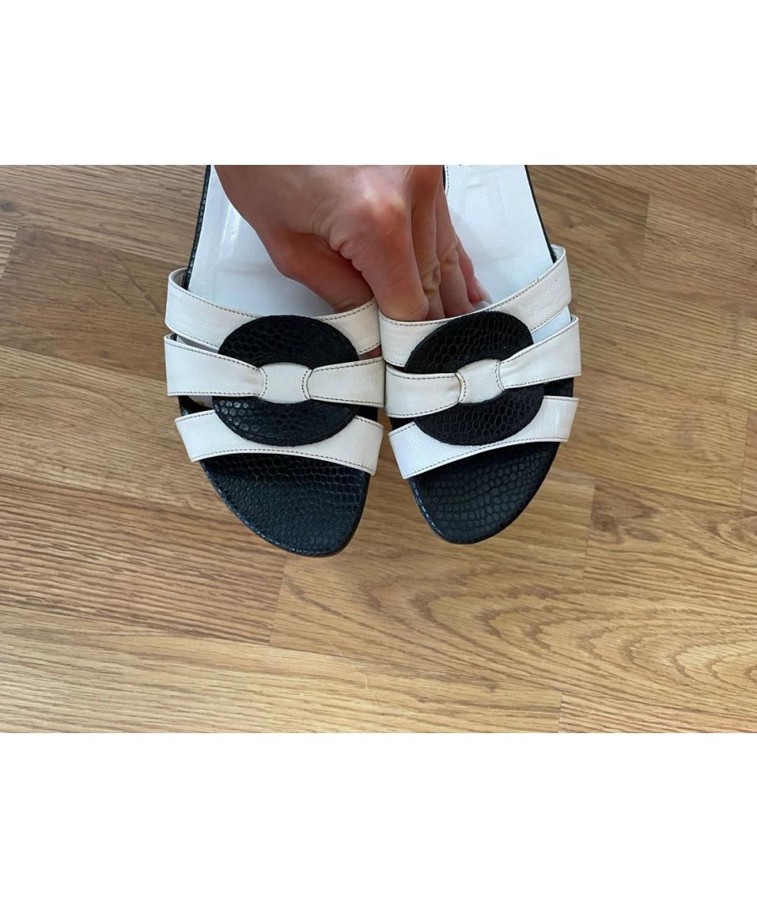 POLLINI Кожаные шлепанцы, фото 6