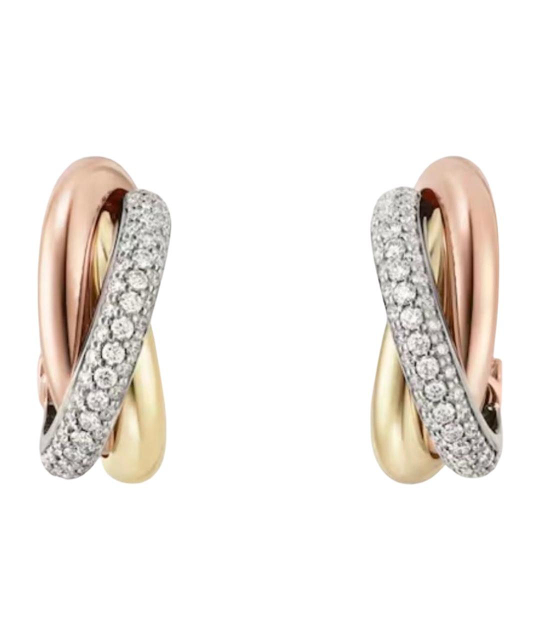 CARTIER Золотые серьги из желтого золота, фото 1