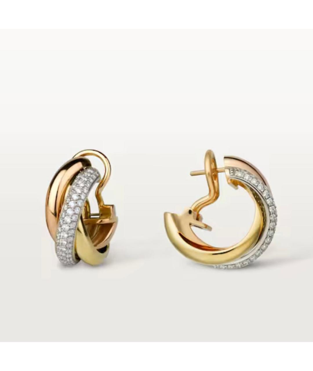 CARTIER Золотые серьги из желтого золота, фото 3