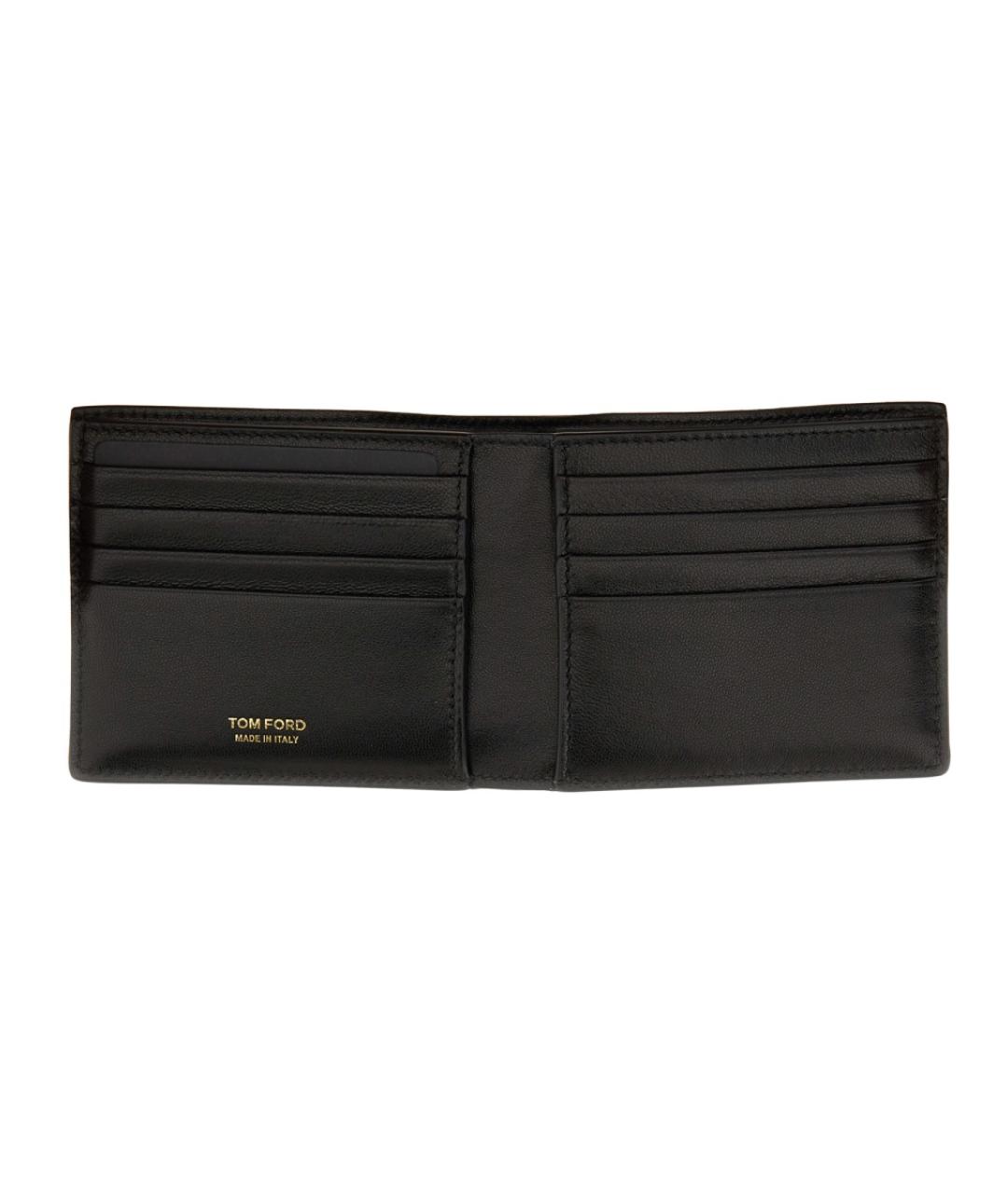 TOM FORD Черный кожаный кошелек, фото 2