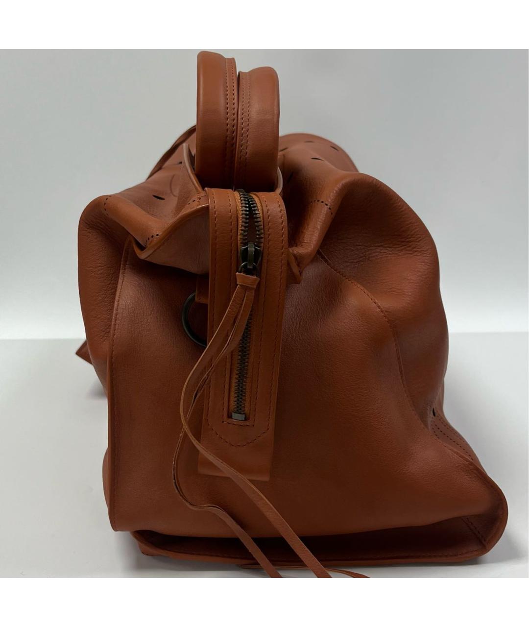 BALENCIAGA Коричневая кожаная сумка через плечо, фото 3