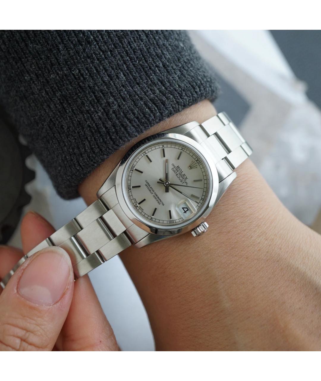 ROLEX Серебряные часы, фото 5