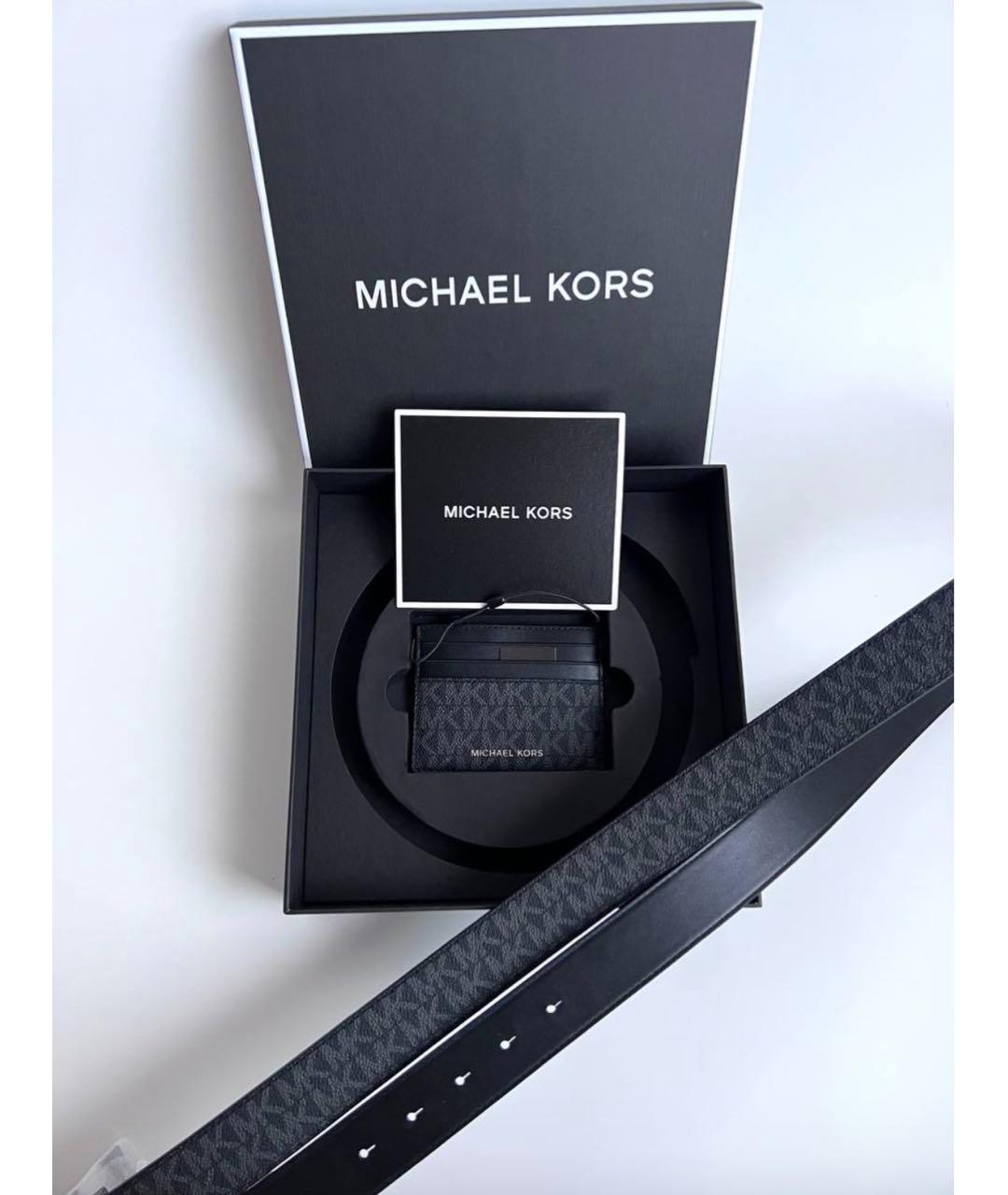 MICHAEL KORS Черный ремень, фото 4