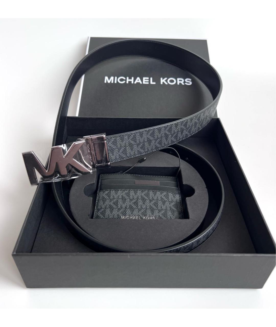 MICHAEL KORS Черный ремень, фото 3