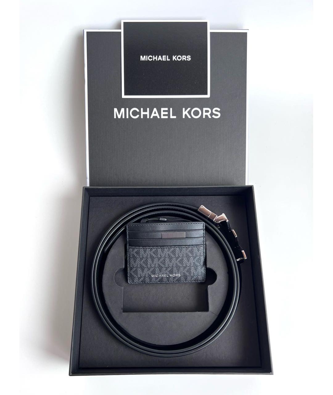 MICHAEL KORS Черный ремень, фото 2