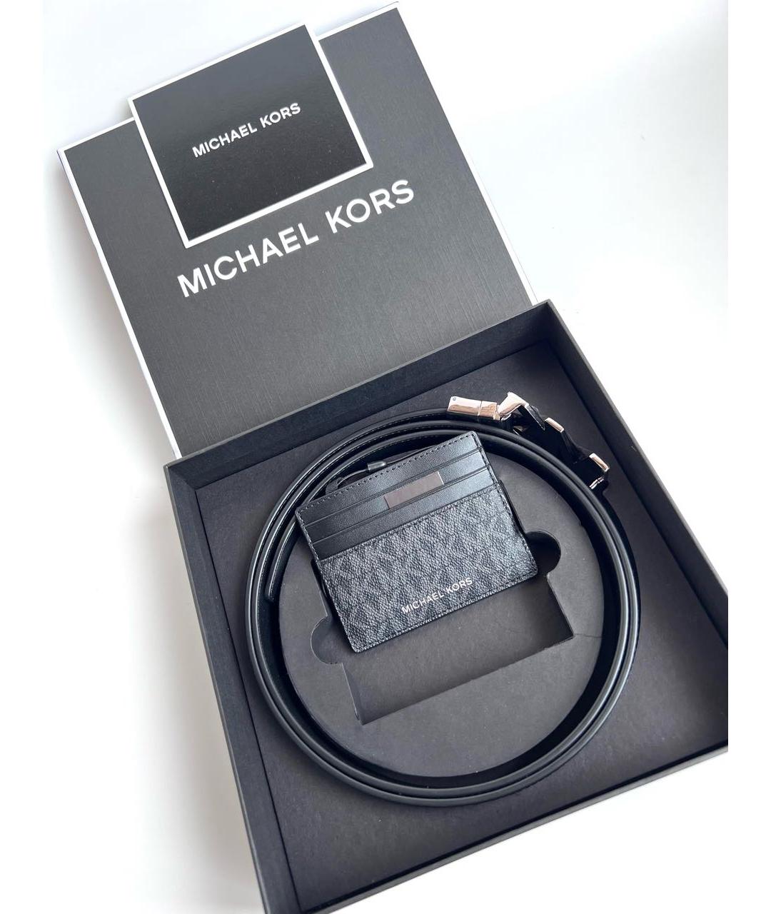 MICHAEL KORS Черный ремень, фото 5