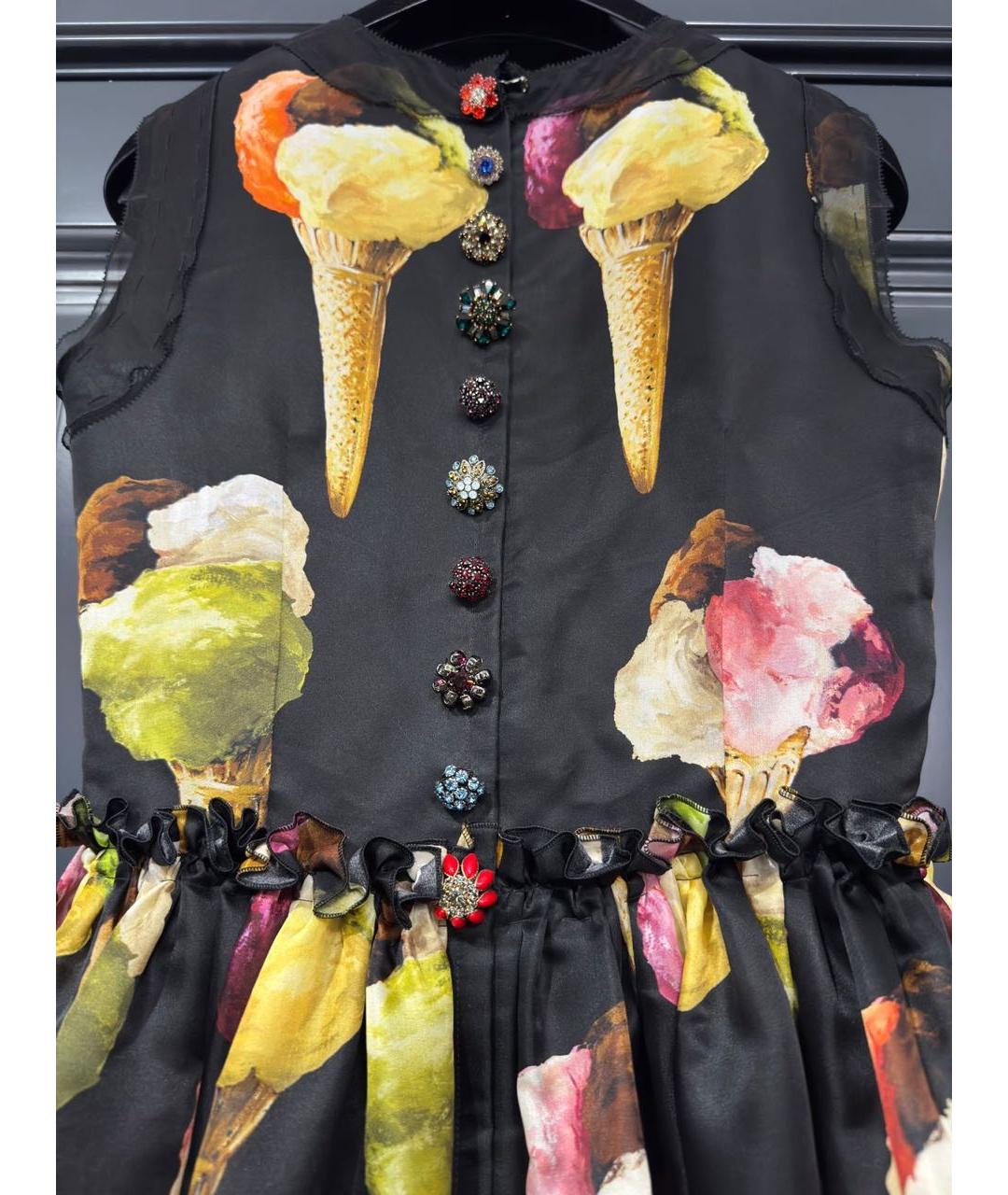 DOLCE&GABBANA Черное вечернее платье, фото 3