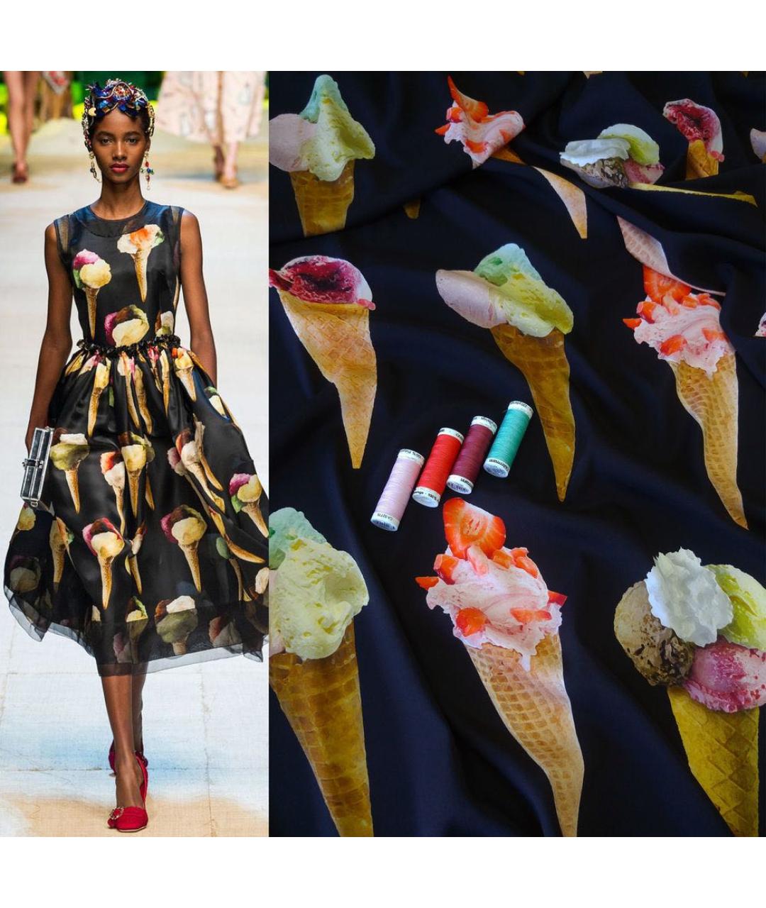 DOLCE&GABBANA Черное вечернее платье, фото 4