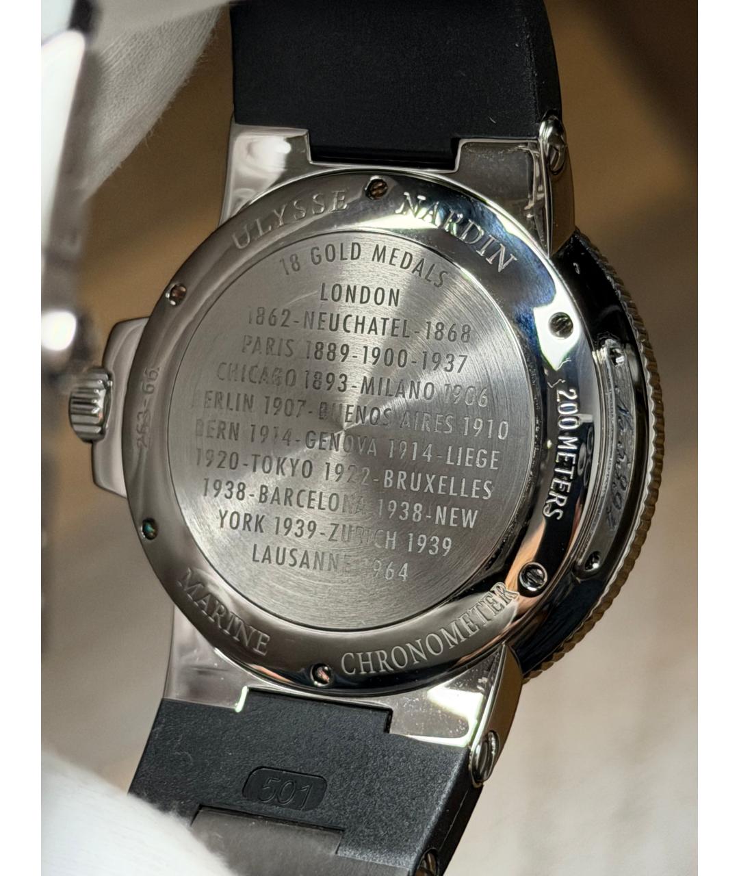 Ulysse Nardin Черные часы, фото 7