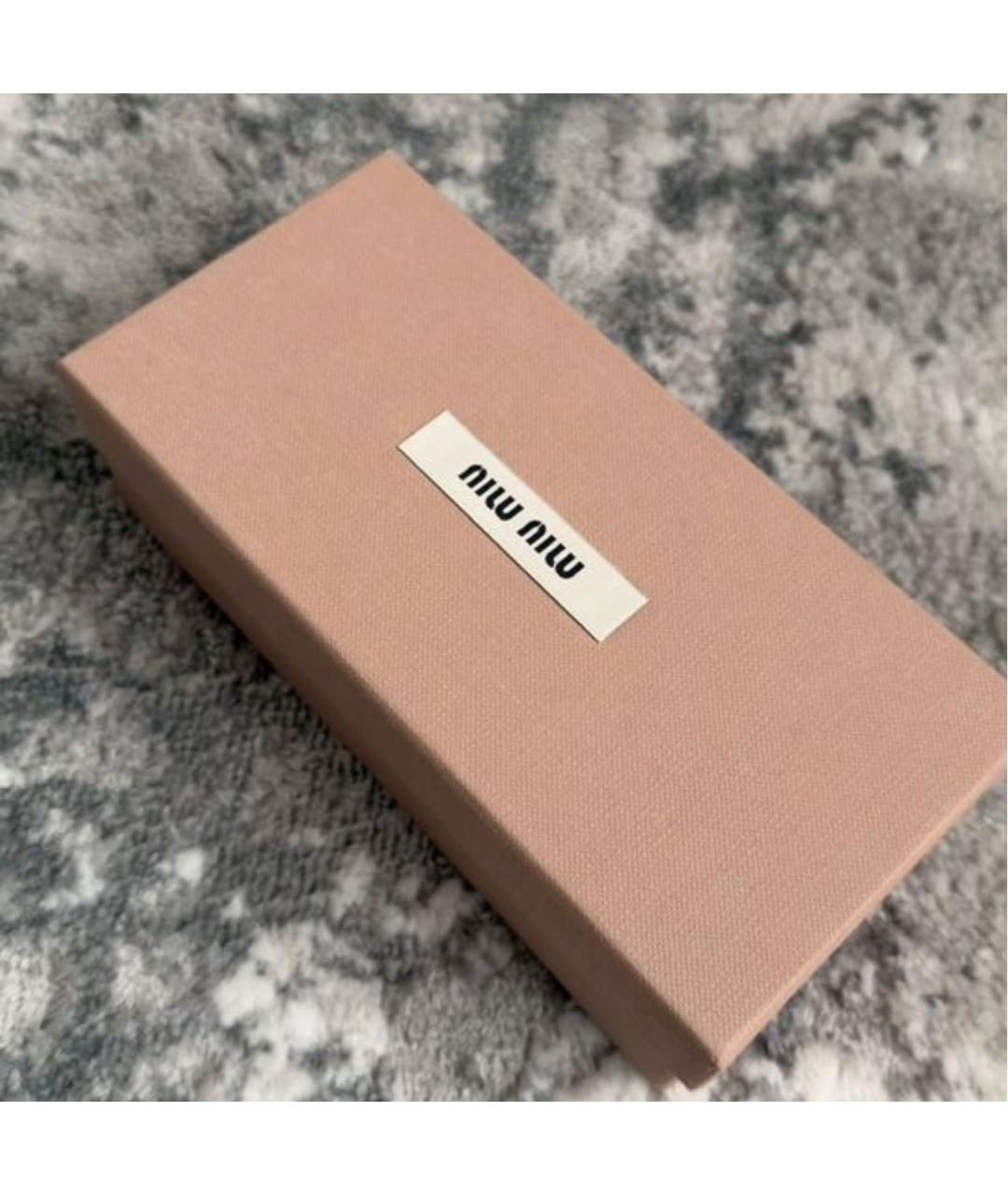 MIU MIU Черные пластиковые солнцезащитные очки, фото 4