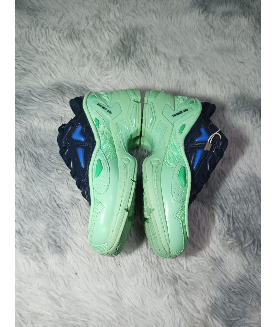 RAF SIMONS Зеленые кожаные кроссовки, фото 3