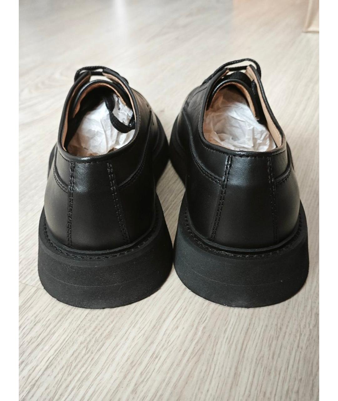 A.P.C. Черные кожаные туфли, фото 4
